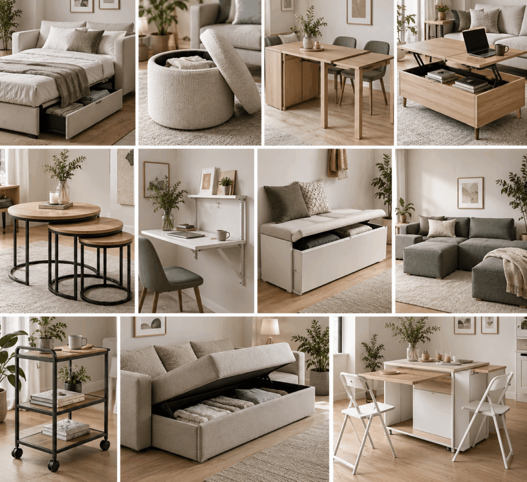 Multifunktionale Möbel Wohnzimmer
